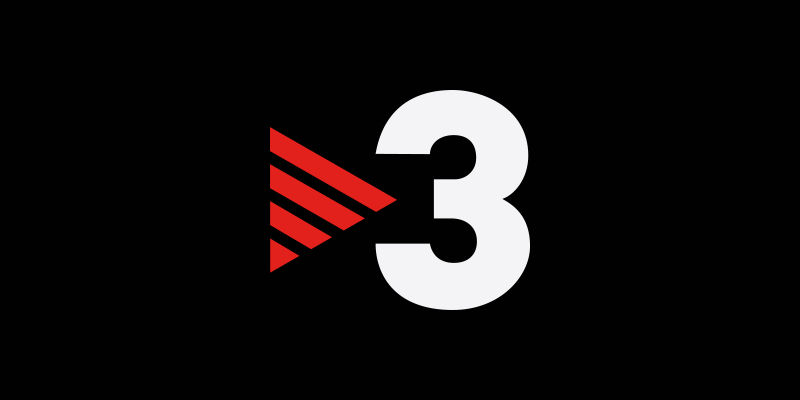 Logo TV3 sobre fondo negro